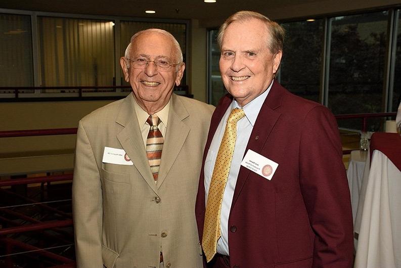 President Jack Warner and President Emeritus John Nazarian