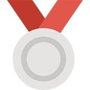 Platinum medal icon